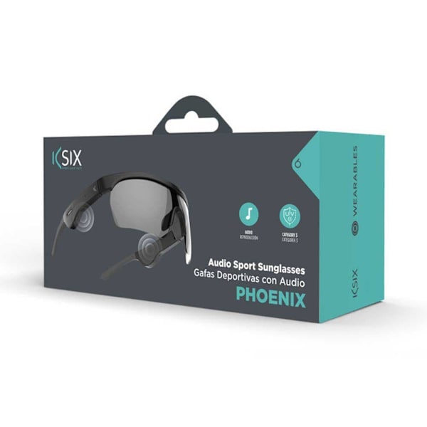 Ksix Solglasögon Med Högtalare Bluetooth Phoenix Svart