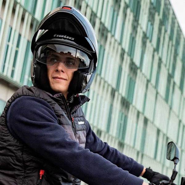 Hebo Tourer Iv Modulær Hjelm Sort M