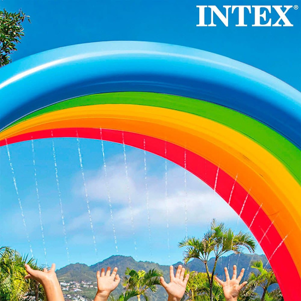 Intex Rainbow With Sprinkler 300x109x180 Cm Flerfarvet 300 x 109 x 180 cm