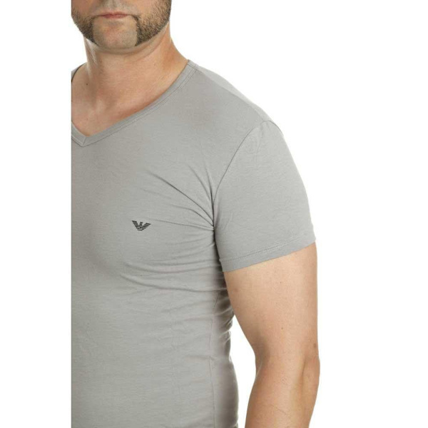 Emporio Armani 111512 Cc717 Kortærmet V-hals T-shirt Sort L Mand