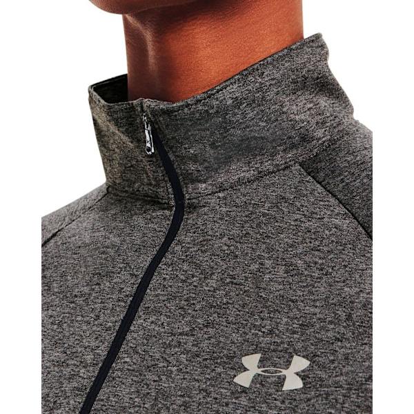 Under Armour T-shirt Med Halv Dragkedja Tech Solid Grå S Kvinna