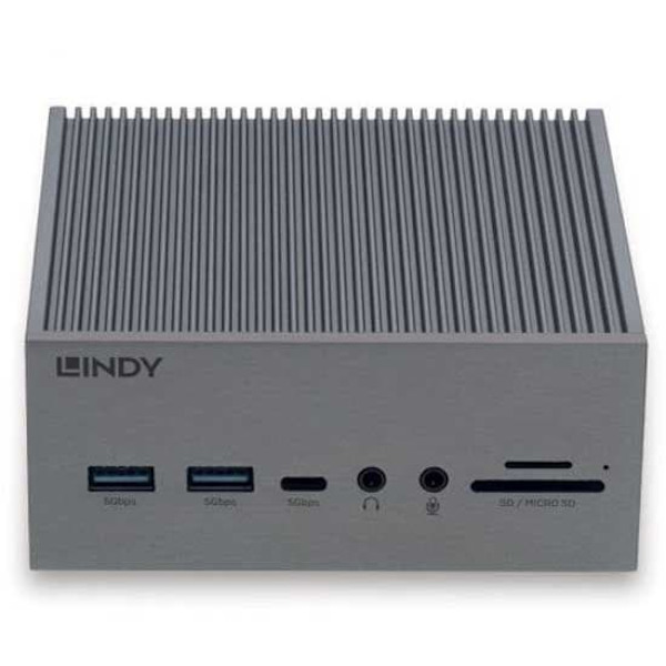 Lindy Telakka St-pro 100xt Usb C Hopeinen