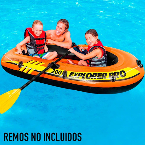 Intex Puhallettava Vene Explorer Pro 200 Oranssi 1 Place