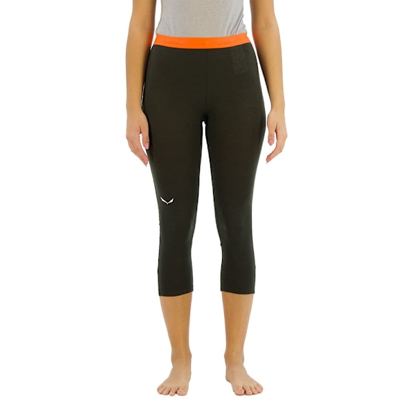 Salewa Cristallo Warm Amr 3/4 Leggings Grøn M Kvinde