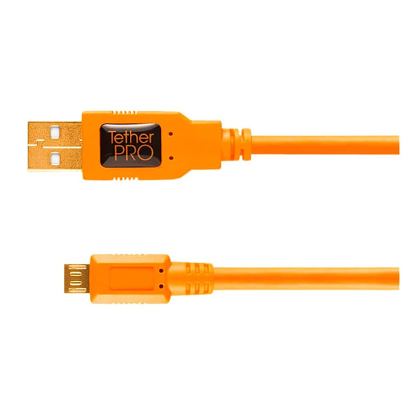Tether Tools Usb 2.0 A Male To Micro B 5 Pin Oranssi