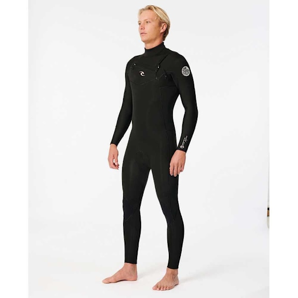 Rip Curl Langærmet Neoprendragt Med Brystlynlås D/patrol Perf 4/3 Mm Gb Stm Sort MS