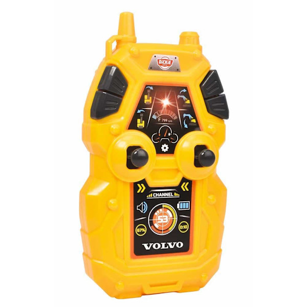 Dickie Toys Rc Gravemaskine Volvo Lys Og Lyd Dickie Radio Control 60 Cm Gylden