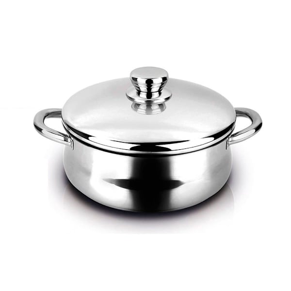 Fagor Pande Med Låg Silverinox 20 Cm Søvfarvet