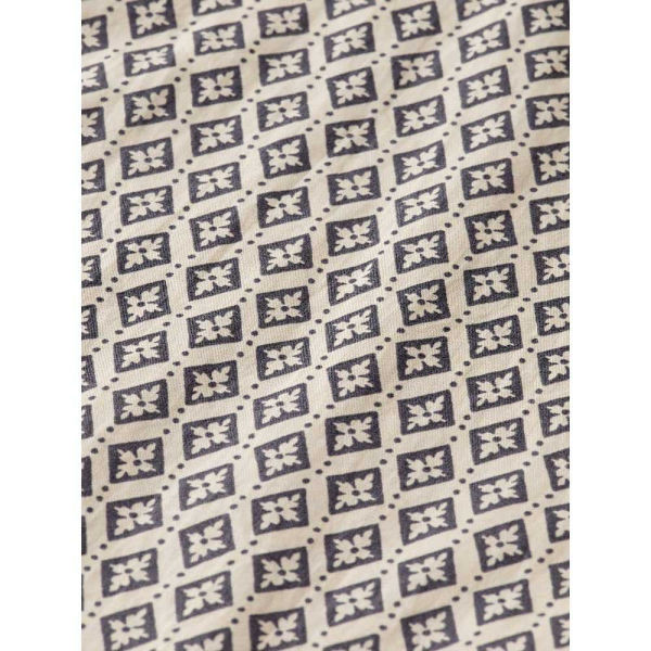 Scotch & Soda Slim Fit Ditsy Aop Pitkähihainen Paita Beige M Mies