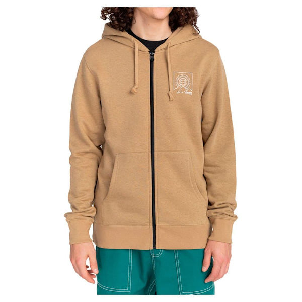 Element Sweatshirt Med Full Dragkedja Ursa Brun M Man