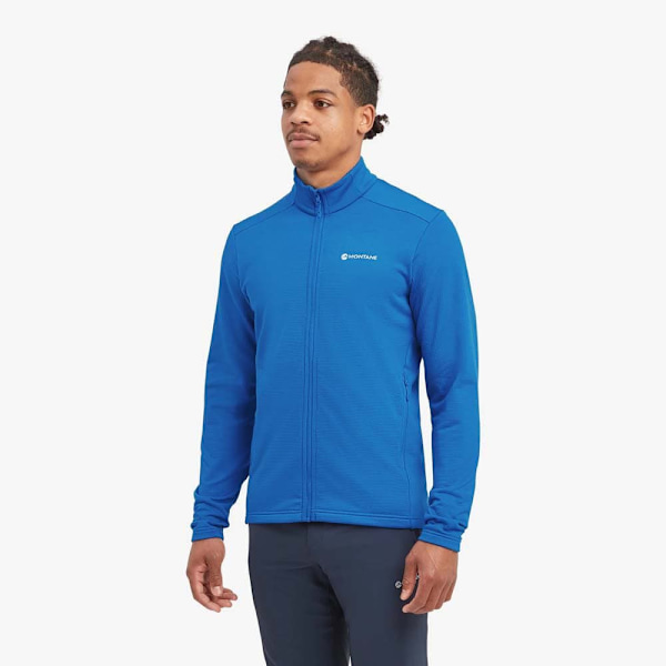 Montane Protium Fleecejakke Med Fuld Lynlås Blå M Mand