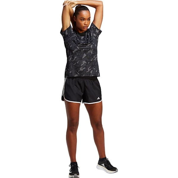 Adidas Kortærmet T-shirt Own The Run Aop Sort XS Kvinde