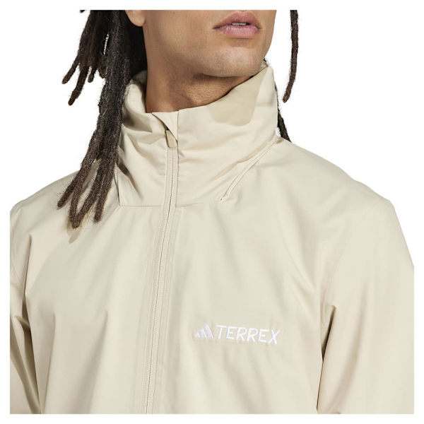 Adidas Multi Essentials 2l Rain Jacka Beige S Man