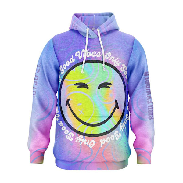 Otso Hættetrøje Smileyworld Vibes Lilla 2XL Mand