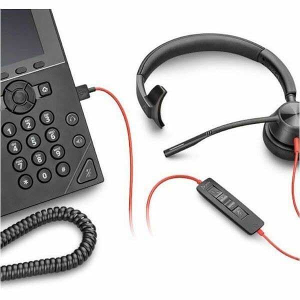 Hp Voip Hovedtelefoner Poly 3310 Mono Usb-c +usb-c/a