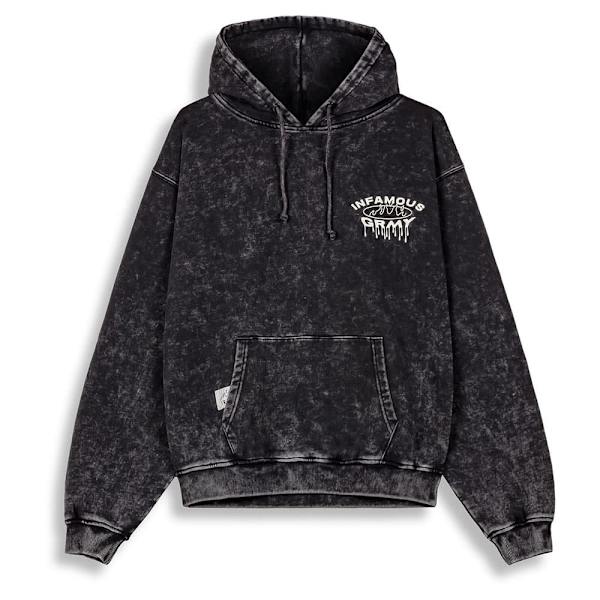 Grimey Follow The Dollar Washed Vintage Hættetrøje Sort L Mand