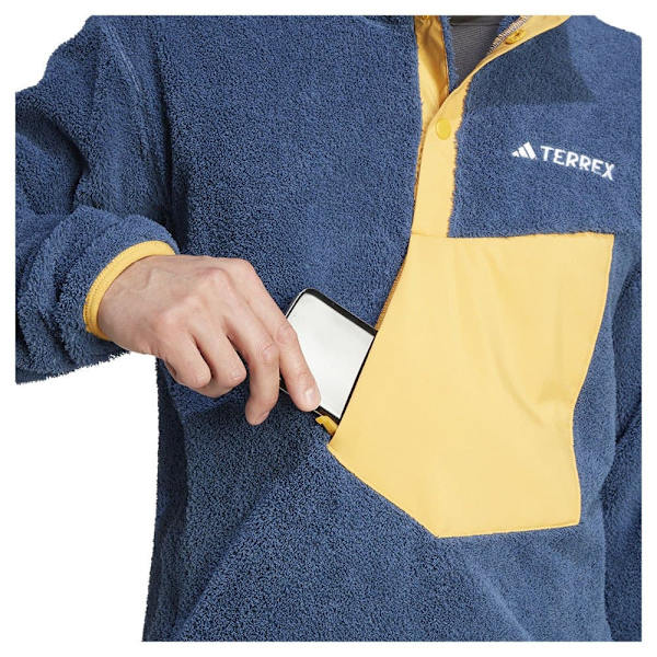 Adidas Full Dragkedja Fleece Organiser Xploric High-pile-fleece Pullover Blå L Man