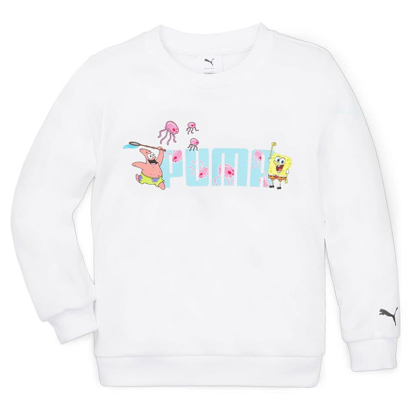 Puma Tröja X Spongebob Crew Vit 12-24 Months Pojke
