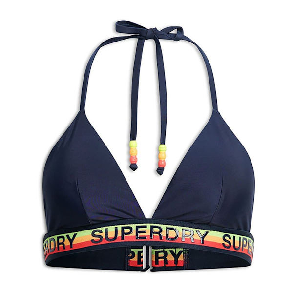 Superdry Logo Triangle Bikinitopp Blå S Kvinna