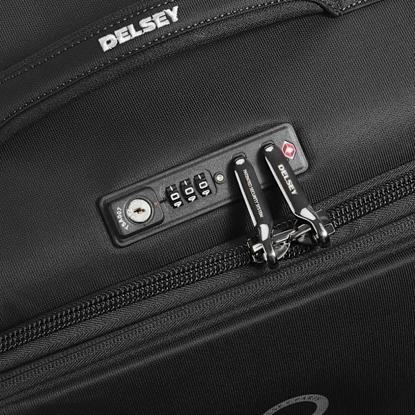 Delsey Brochant 2.0 55 Cm Expandable 40l Kuffert Med Hjul Sort S