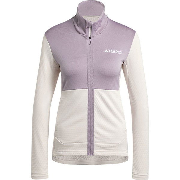 Adidas Terrex Multi Light Fleecejacka Med Dragkedja Vit,Grå M Kvinna