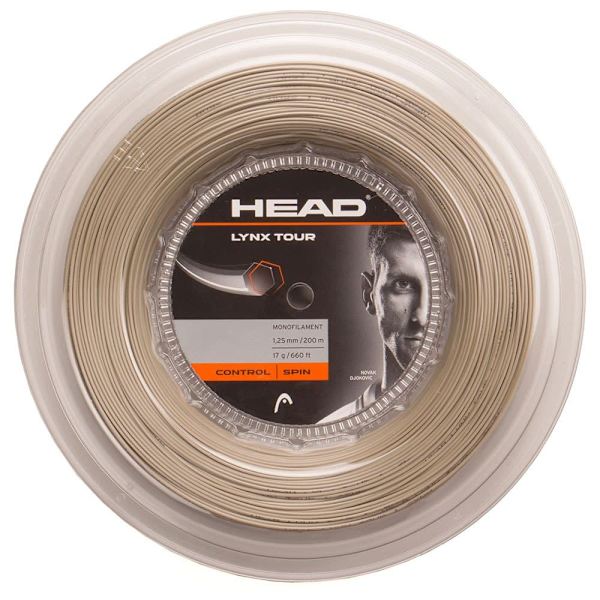 Head Racket Tenniskelan Kieli Lynx Tour 200 M Valkoinen 1.30 mm