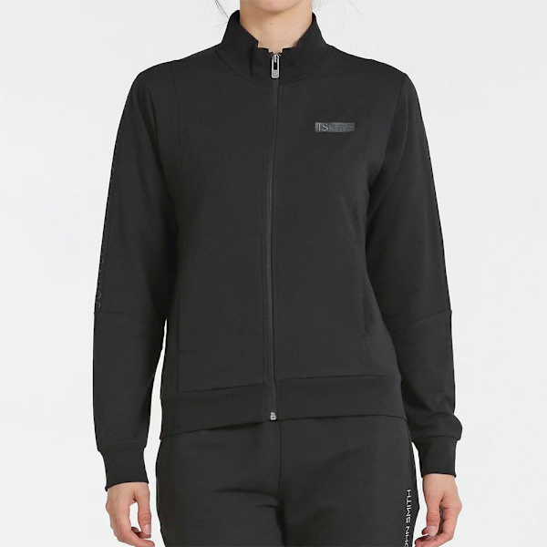 John Smith Sweatshirt Med Fuld Lynlås Layar Sort L Kvinde