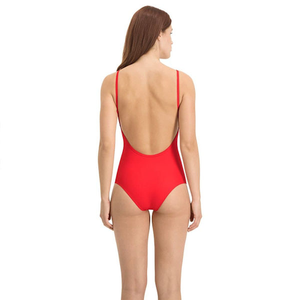 Puma Uimapuku V Neck Punainen XL Nainen