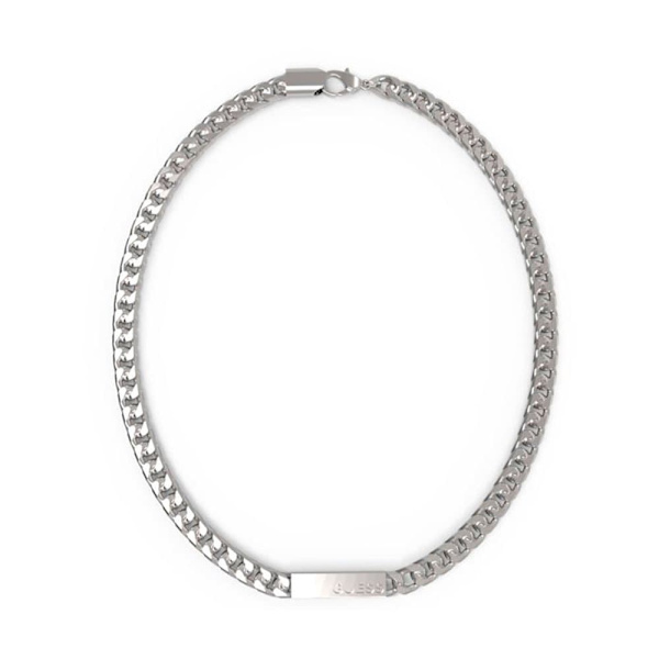 Guess X Logo Halsband Silver  Man