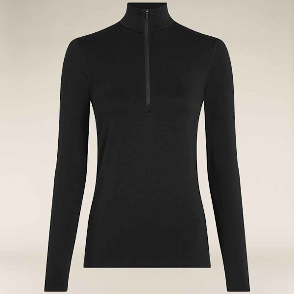 Icebreaker Merino Core Heavyweight Langærmet Baselayer Sort S Kvinde