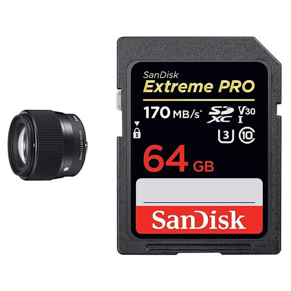 Sigma Photo Linse Dc Dn Mft 56 Mm F/1.4 Sort Sort