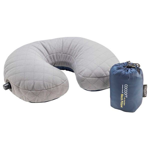 Cocoon Kudde Air Core Down Ultralight U-shaped Neck Support Blå 38 x 27 x 11 cm