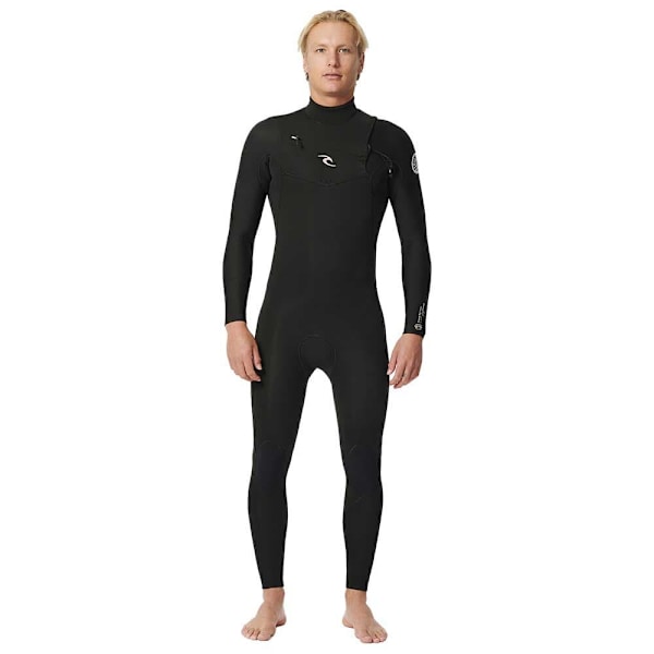Rip Curl Langærmet Neoprendragt Med Brystlynlås D/patrol Perf 3/2 Mm Gb Stm Sort S