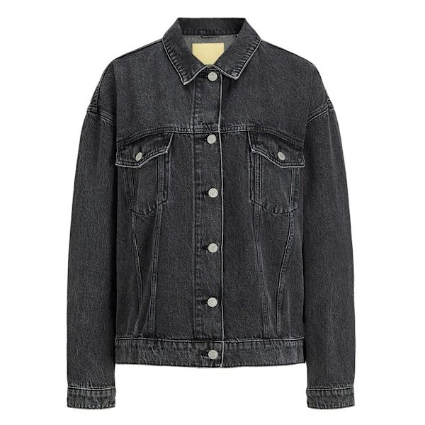 Jack & Jones Orly Relax Long Jjxx Jeansjacka Grå M Kvinna