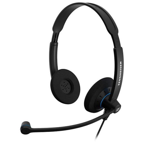 Sennheiser Hovedtelefoner Sc60 Usb Binaural Sort