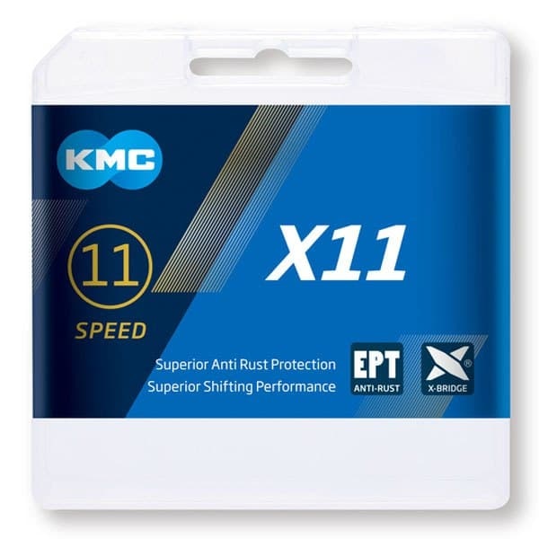 Kmc Mtb Kedja X11 Ept Silver 118 Links