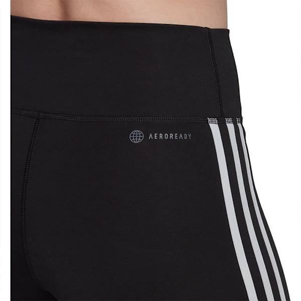 Adidas Kort Strumpbyxor Essentials 3 Stripes High-waisted Svart S Kvinna