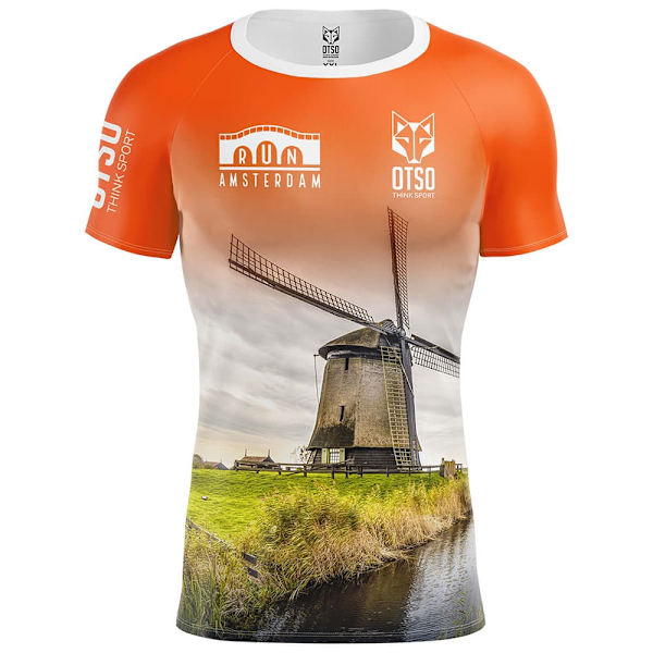 Otso Run Ámsterdam 2024 T-shirt Med Korte ærmer  L Mand
