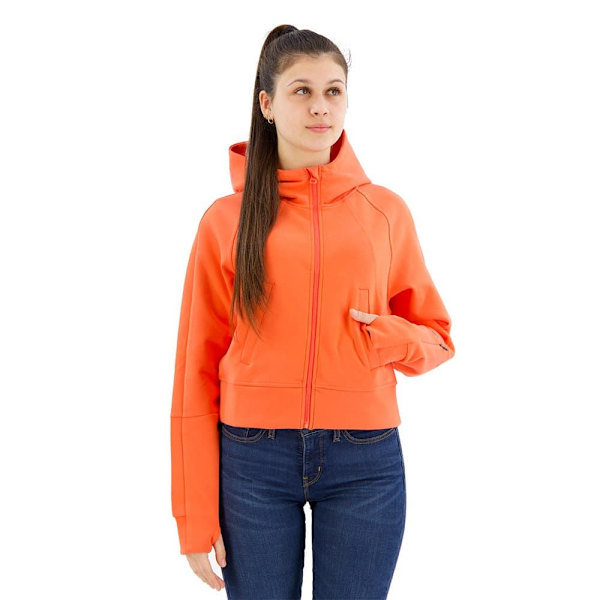 Superdry Sport Tech Relaxed Sweatshirt Med Lynlås Orange S Kvinde
