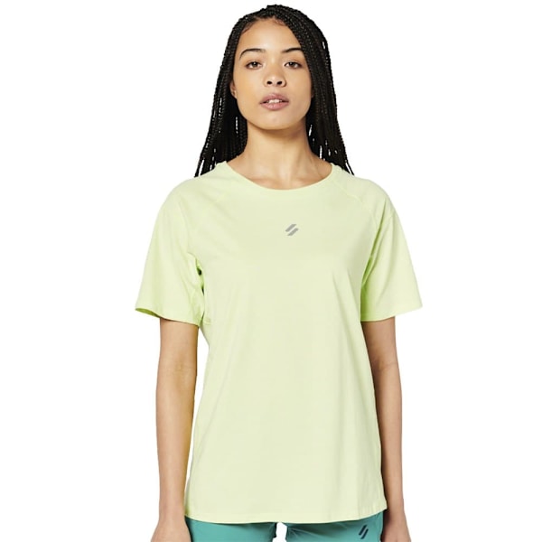Superdry Kortärmad T-shirt Run Gul XS Kvinna