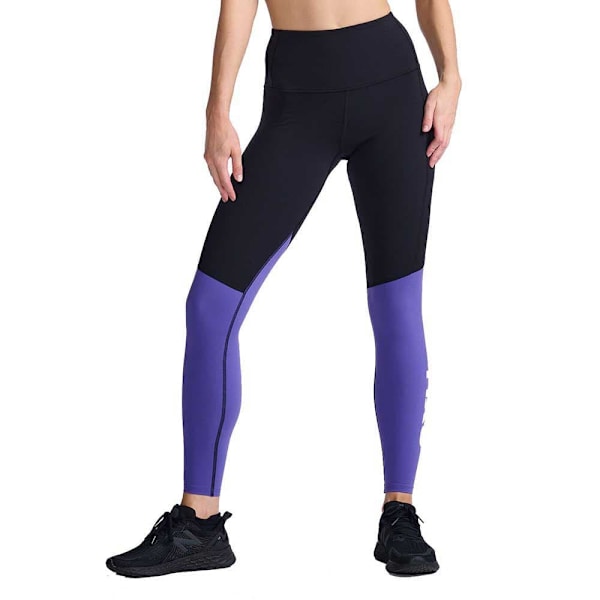 2xu Strumpbyxor Form Splice Hi-rise Comp Svart,Lila XL Kvinna