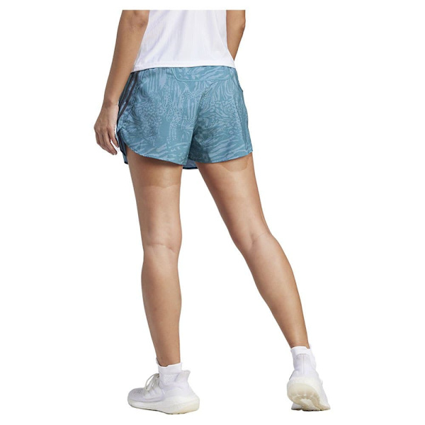 Adidas Shortsit 3 Stripes Aop 4´´ Sininen XS Nainen