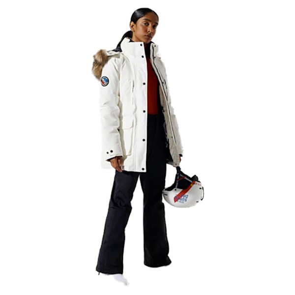 Superdry Jacka Everest Down Snow Vit M Kvinna