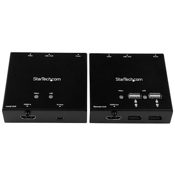 Startech Over Cat Hdmi 6 Extender Med Usb 165 Fod Sort