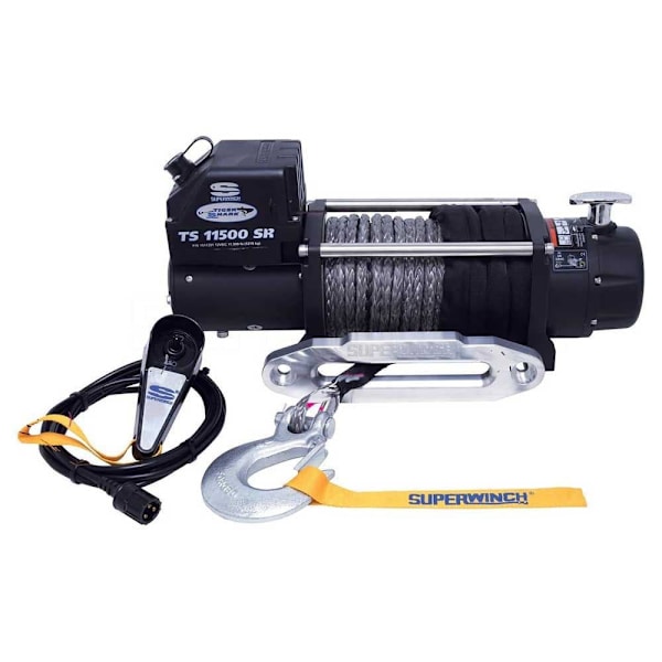 Superwinch Stålkabel Elektrisk Vinsch Tiger Shark 9500 4309 Kg 12v  529 x 160 x 235 mm