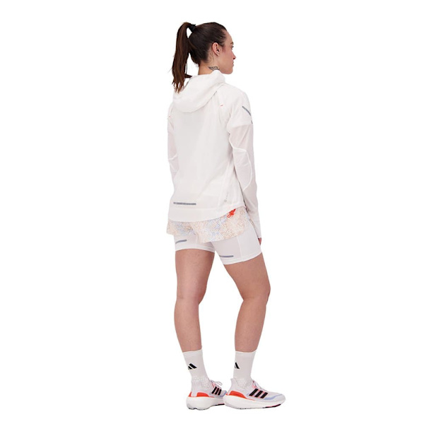 Adidas Shorts Fast 2 In 1 Aop Hvid L Kvinde