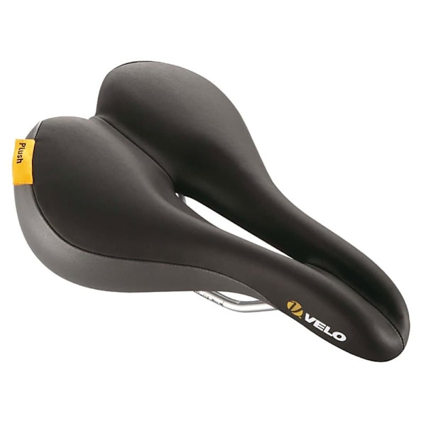 Velo Sadel Plush Inclined Sort 174 mm