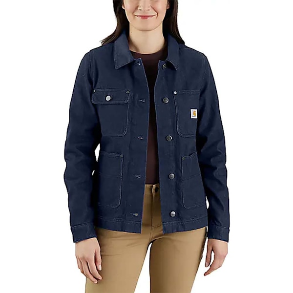 Carhartt Denimjacka Med Avslappnad Passform Rugged Flex Blå XL