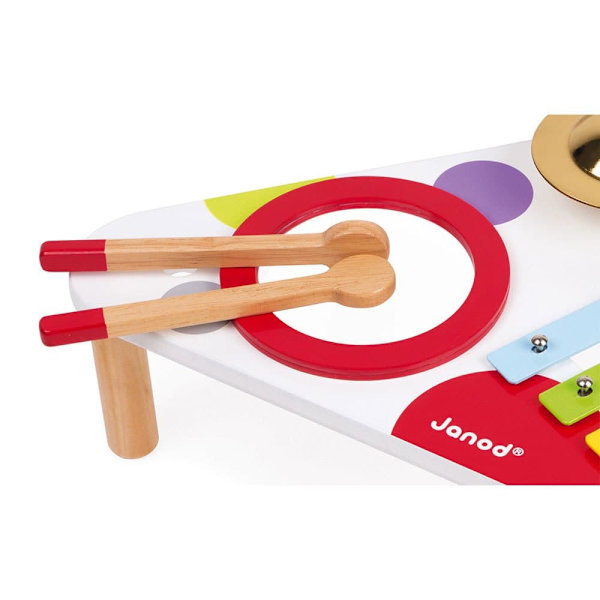 Janod Confetti Musical Table Flerfarvet 12 Months-3 Years