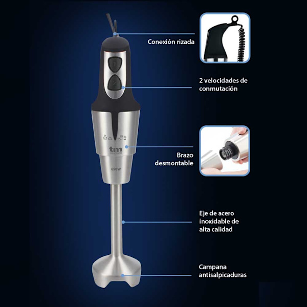 Tm Electron Håndmixer Tmpba008 400w Søvfarvet One Size / EU Plug